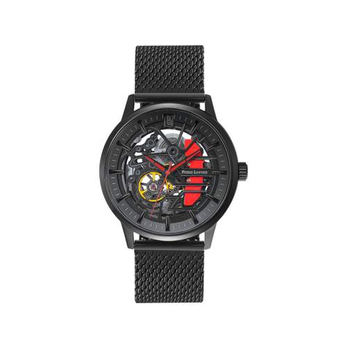 Montre PIERRE LANNIER Paddock homme automatique bracelet acier noir