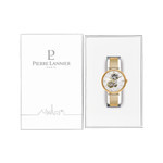Montre PIERRE LANNIER Melodie homme automatique bracelet acier doré - vue D1