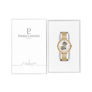 Montre PIERRE LANNIER Melodie homme automatique bracelet acier doré