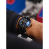 Montre AVI 8 Flyboyhomme bracelet cuir bleu - vue Vporté 1