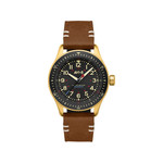 Montre AVI 8 Flyboy homme bracelet cuir marron - vue 1