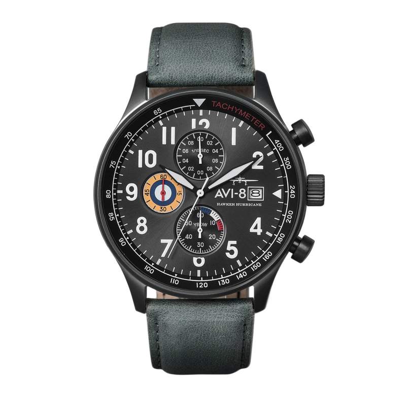 Montre AVI 8 Hawker Hurricane homme bracelet acier gris - vue 1