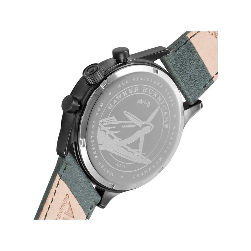 Montre AVI 8 Hawker Hurricane homme bracelet acier gris - vue 3