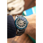 Montre SPINNAKER Fleuss Vintage Automatic homme automatique bracelet acier - vue porté 1