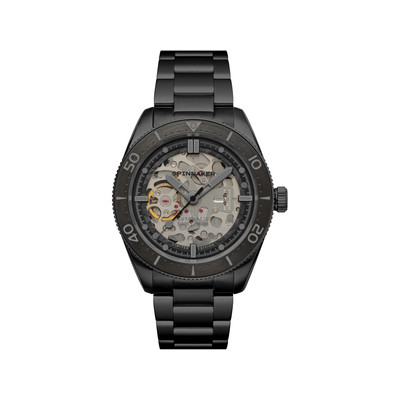 Montre SPINNAKER Midcroft homme automatique bracelet acier noir