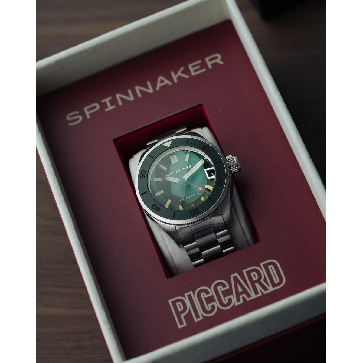 Montre SPINNAKER New Piccard homme automatique bracelet acier - vue D2