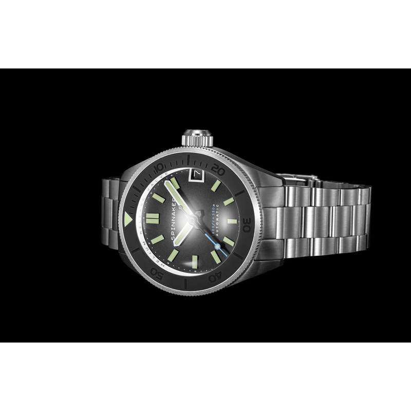 Montre SPINNAKER homme automatique bracelet acier - vue D1
