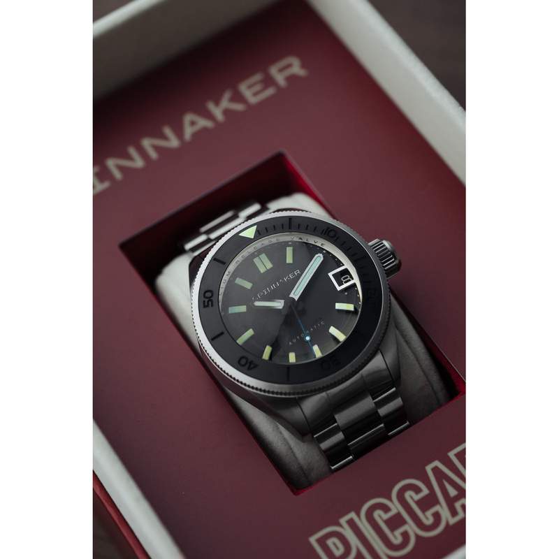 Montre SPINNAKER homme automatique bracelet acier - vue D2