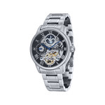 Montre EARNSHAW longitude homme automatique acier - vue 1