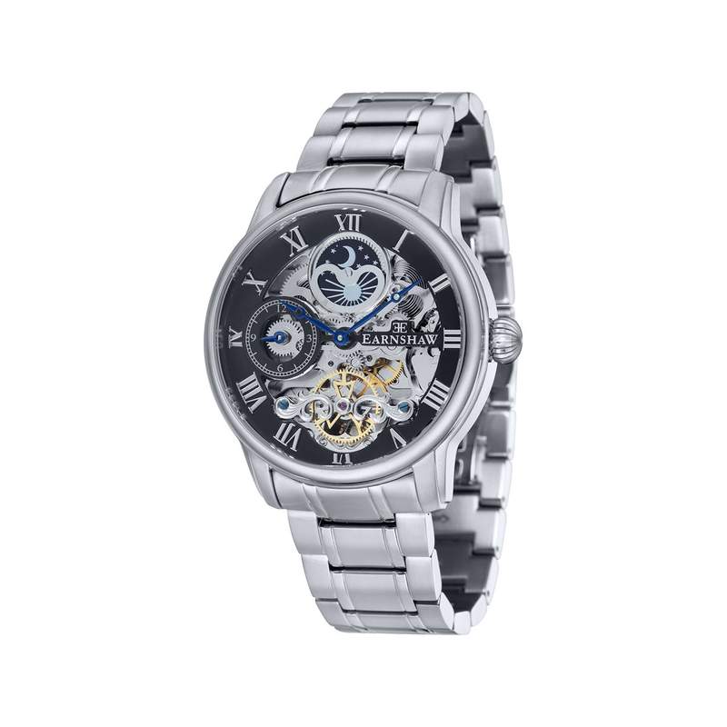 Montre EARNSHAW longitude homme automatique acier - vue 1