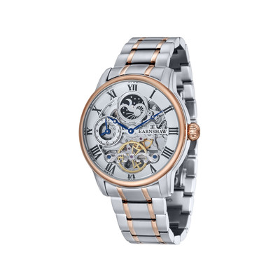 Montre EARNSHAW Longitude homme automatique acier bracelet acier - vue 1