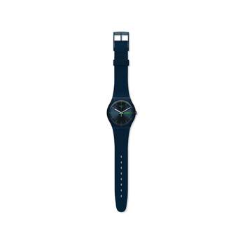 Swatch watch in biobased materials blue