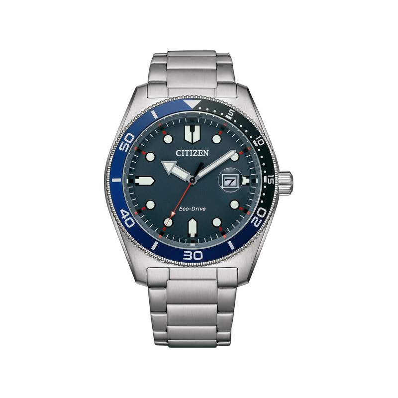 Montre CITIZEN sunset eco-drive homme eco-drive bracelet acier gris - vue 1