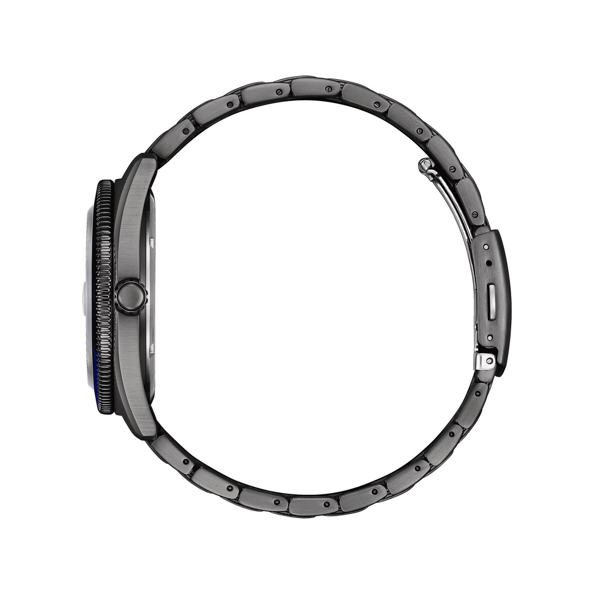 Montre CITIZEN sunset eco-drive homme eco-drive acier gris bracelet acier noir - vue 2