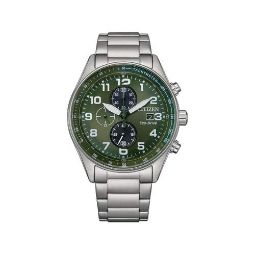 CITIZEN platform urban chronograph men's eco-drive watch grey steel bracelet