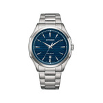 Montre CITIZEN platform classic homme eco-drive bracelet acier gris - vue 1