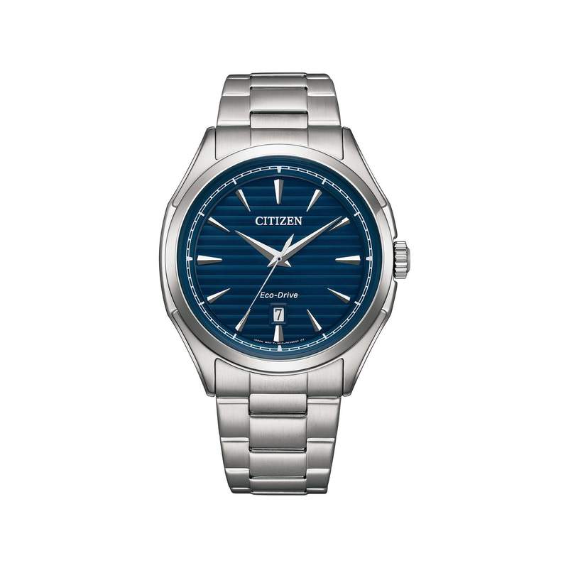Montre CITIZEN platform classic homme eco-drive bracelet acier gris - vue 1