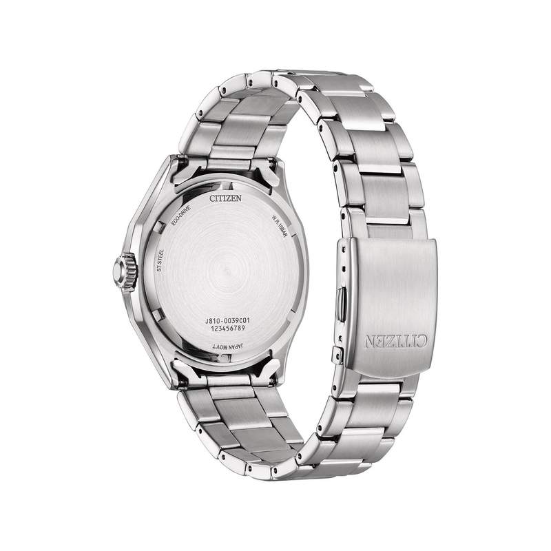 Montre CITIZEN platform classic homme eco-drive bracelet acier gris - vue 3