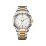 Montre CITIZEN platform classic homme eco-drive bracelet acier bicolore jaune - vue 1