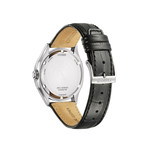 Montre CITIZEN platform classic homme eco-drive acier bracelet cuir noir - vue 3