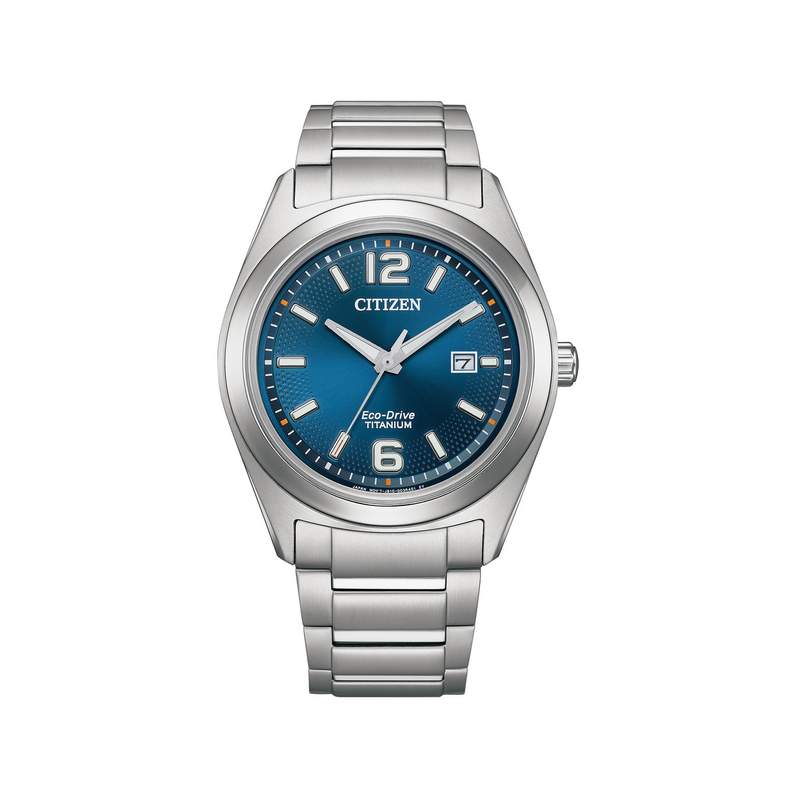 Montre CITIZEN super titanium homme eco-drive bracelet titane argent - vue 1