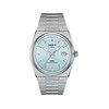 Montre TISSOT PRX POWERMATIC homme automatique cadran bleu clair bracelet gris - vue V1