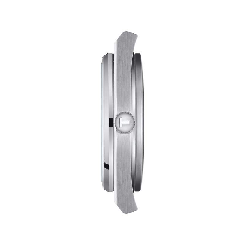 Montre TISSOT PRX POWERMATIC homme automatique cadran bleu clair bracelet gris - vue 2