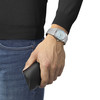 Montre TISSOT PRX POWERMATIC homme automatique cadran bleu clair bracelet gris - vue Vporté 1