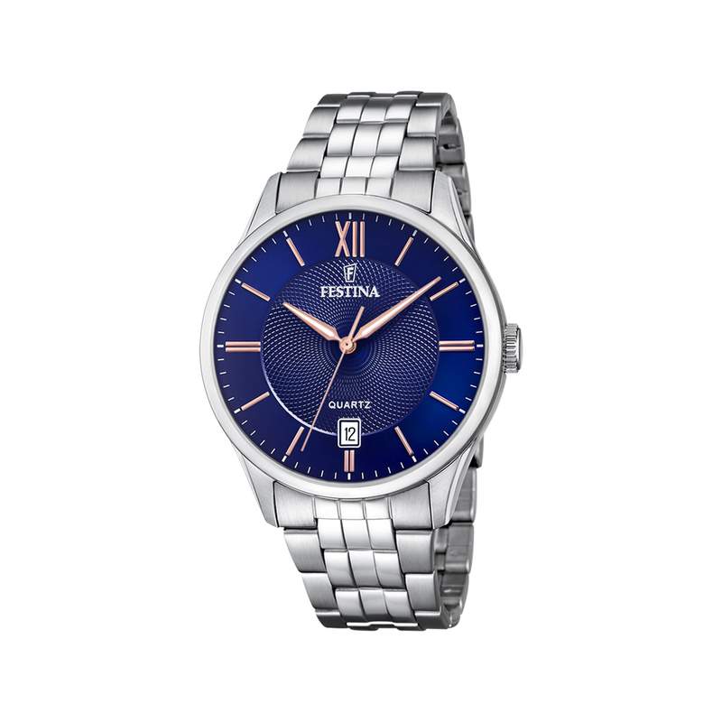 Montre FESTINA acier Classique homme bracelet acier gris - vue 1