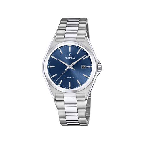 Montre FESTINA acier Classique homme bracelet acier gris