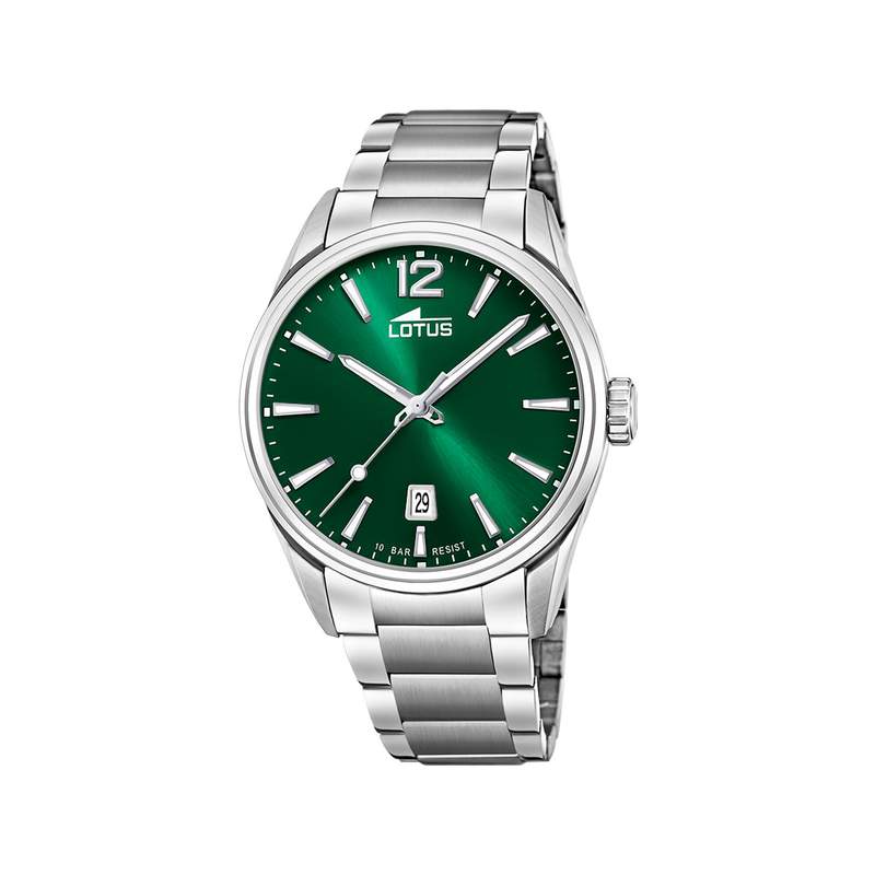 Montre LOTUS minimalist homme bracelet acier gris - vue 1