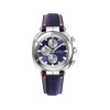 Montre HERBELIN Newport Heritage homme acier bracelet bleu - vue V1