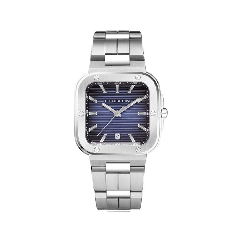 Montre HERBELIN Cap Camarat Square homme bracelet acier - vue 1
