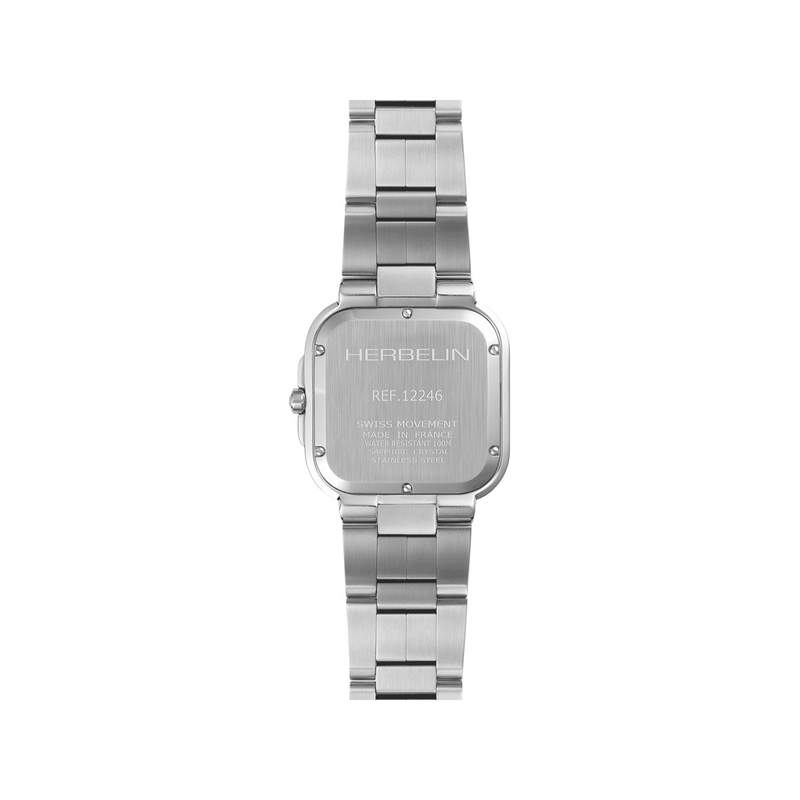 Montre HERBELIN Cap Camarat Square homme bracelet acier - vue 3
