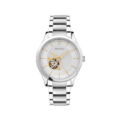 Montre PIERRE LANNIER fleuret homme automatique bracelet acier argent - vue 1