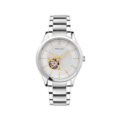 Montre PIERRE LANNIER fleuret homme automatique bracelet acier argent
