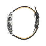 Montre Lip Rallye homme automatique acier bracelet cuir noir - vue 2