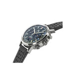 Montre Lip Rallye homme automatique acier bracelet cuir noir - vue D1