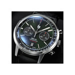 Montre Lip Rallye homme automatique acier bracelet cuir noir - vue D2