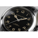 Montre HAMILTON Khaki Field homme automatique acier bracelet cuir noir - vue D1