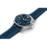 Montre HAMILTON Khaky Navy homme automatique acier bracelet caoutchouc bleu - vue 2
