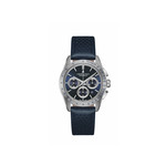 Montre HAMILTON Jazzmaster homme automatique, bracelet cuir bleu - vue 1