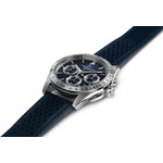 Montre HAMILTON Jazzmaster homme automatique, bracelet cuir bleu - vue 2