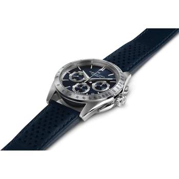 HAMILTON Jazzmaster automatisch herenhorloge, blauwe leren band