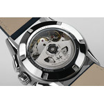 Montre HAMILTON Jazzmaster homme automatique, bracelet cuir bleu - vue 3