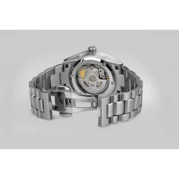 HAMILTON Jazzmaster men's automatic watch with black steel bracelet