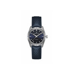 Montre HAMILTON Jazzmaster homme automatique acier  bracelet cuir bleu - vue 1