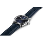 Montre HAMILTON Jazzmaster homme automatique acier  bracelet cuir bleu - vue 2