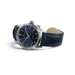 Montre HAMILTON Jazzmaster homme automatique acier  bracelet cuir bleu - vue D2