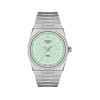 Montre TISSOT T-CLASSIC PRX 40 homme cadran vert bracelet acier gris - vue V1